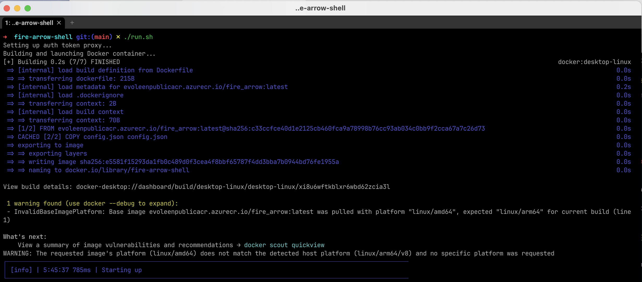 Fire Arrow&#39;s debug output
