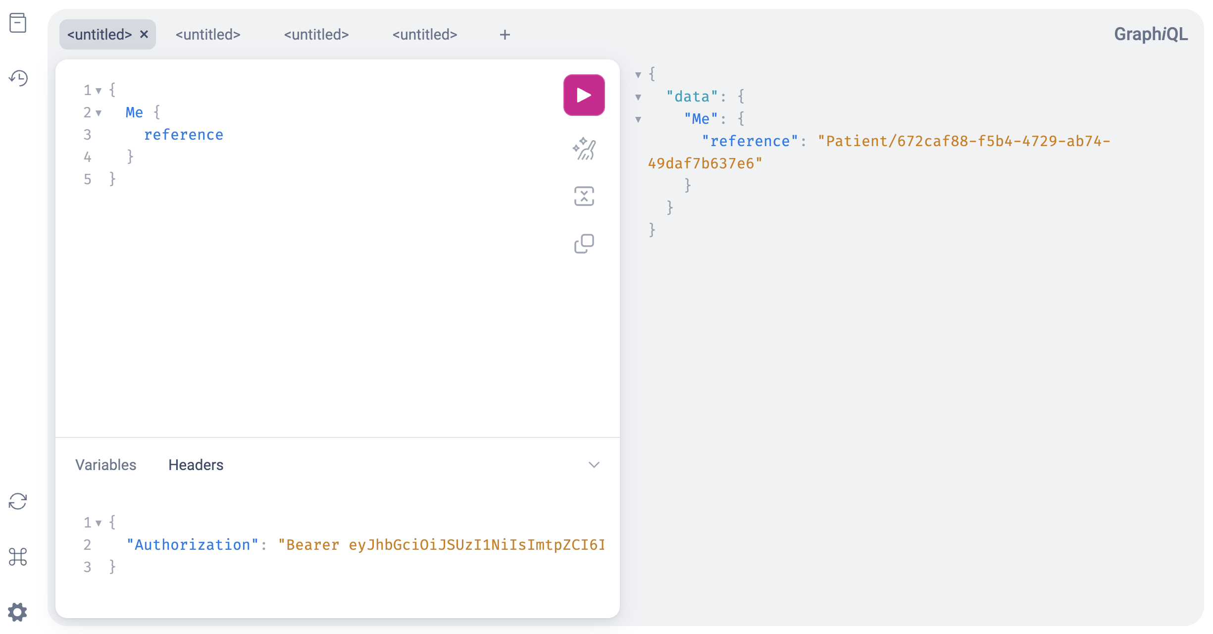 Making an authenticated query