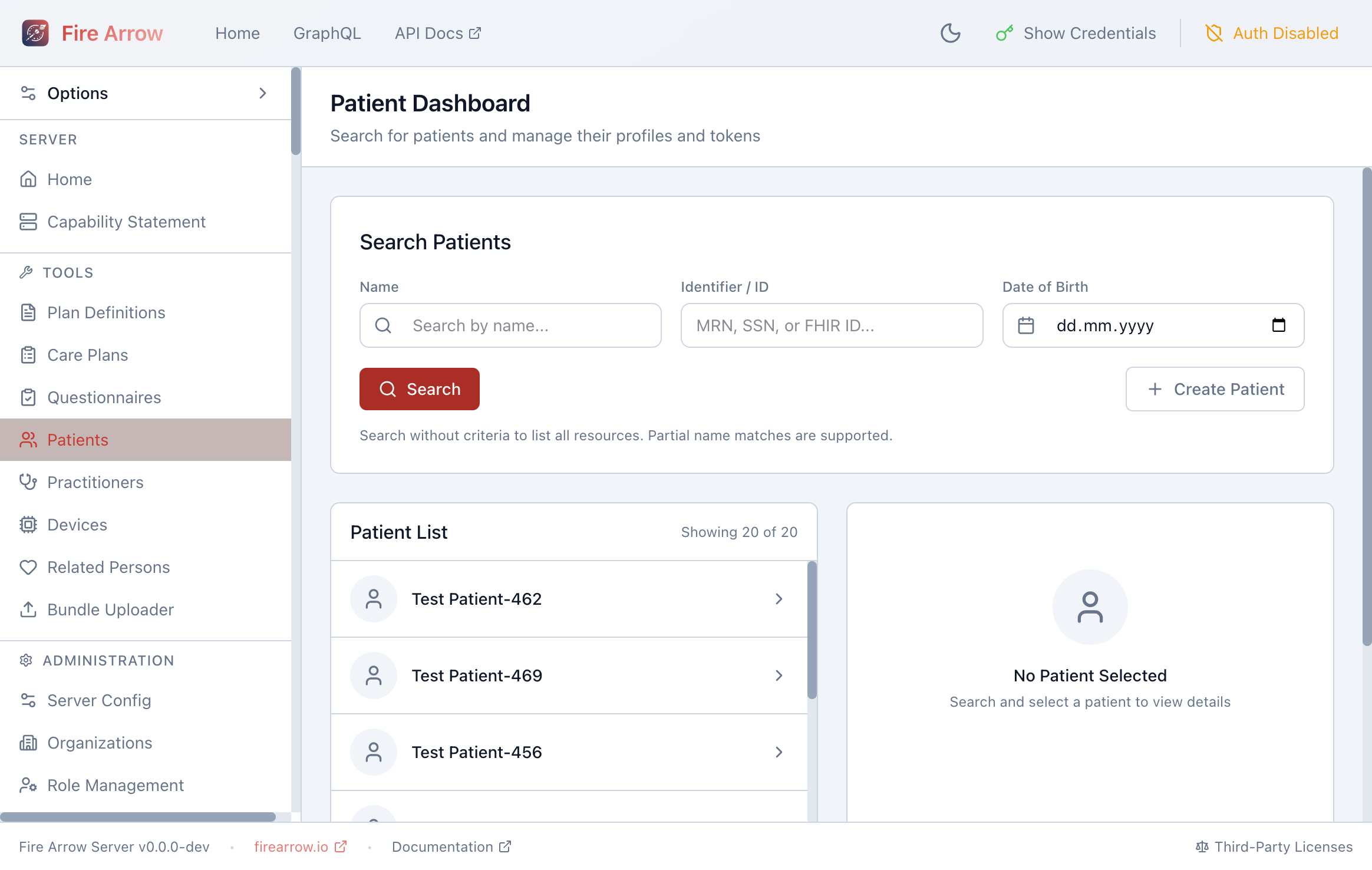Patient Dashboard